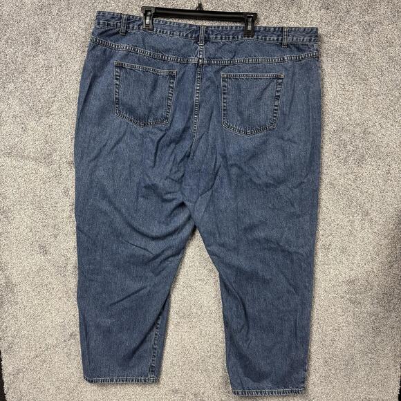 Vintage LA Blues Jeans Womens 28W Plus Blue Denim Relaxed Fit Tapered Leg 90s - Picture 9 of 11